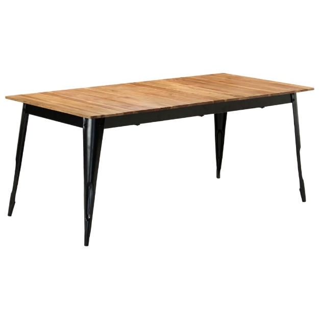 Tavolo da Pranzo 180x90x76 cm in Legno Massello di Acacia